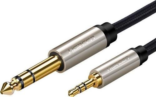 Cablu audio Ugreen UGR547GRY, Jack 3.5mm la Jack 6.3mm, 1m (Auriu)