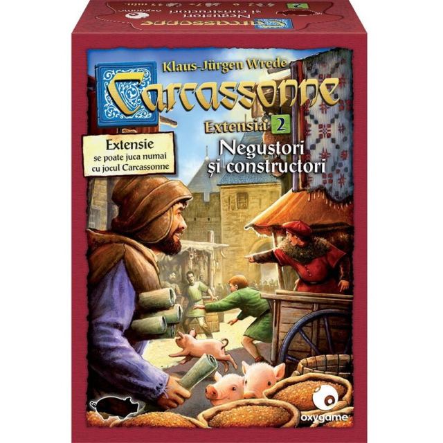 Hans&nbsp;Im&nbsp;Gluck Extensie Joc Carcassonne, Hans Im Gluck - Extensia 2: Negustori si constructori
