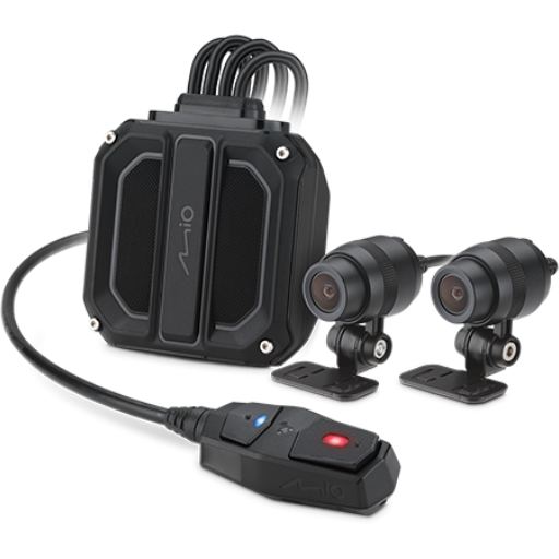 Mio Inregistrator de motociclete cu obiectiv dual Mio MiVue M820WD,Receptie GPS cu cinci sateliti, Wi-Fi, Negru