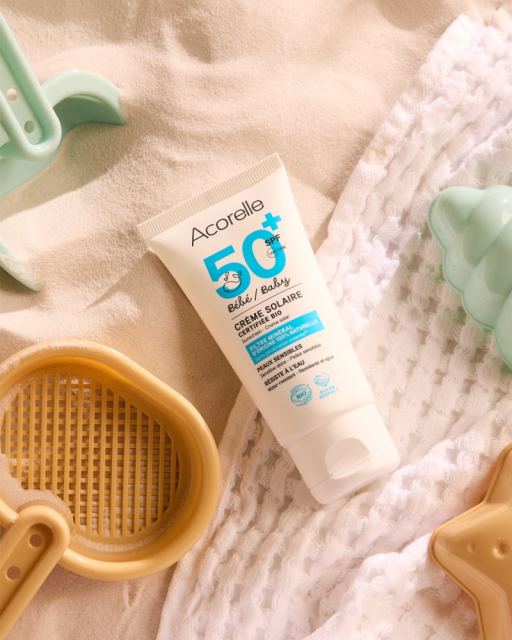Crema Bio protectie solara pentru bebelusi SPF50 fara parfum Acorelle 50 ml