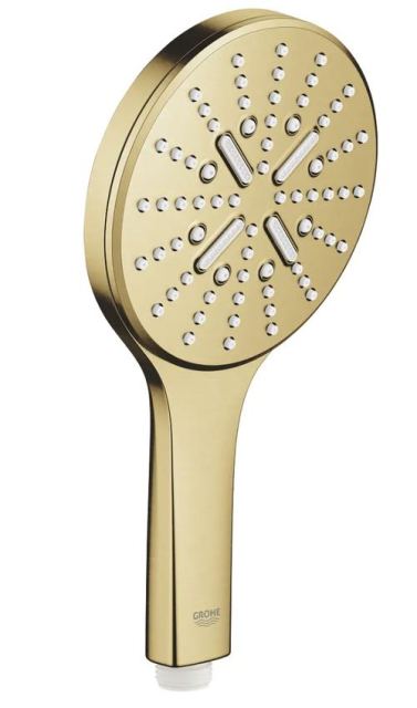 Para de dus Grohe Rainshower SmartActive 26574GN0, 130 mm, 9.5 l/min, 3 jeturi (Auriu)