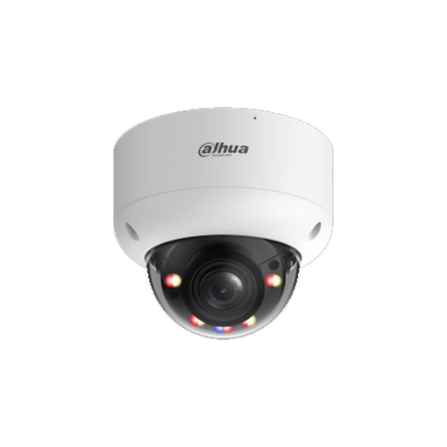 Camera supraveghere IP Dome motorizata Dahua WizSense IPC-HDBW3649R1-ZAS-PV-PRO, 6 MP, 2.7-12 mm, IR/Lumina alba 50 m, alarma sonora si luminoasa, microfon dublu, difuzor, AI, slot card, PoE