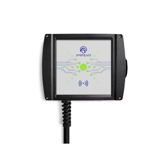 Statie incarcare masini electrice Ampevo AMP322T2GO-CP+RFID, 22 kW, Type 2, trifazat + 2x card RFID