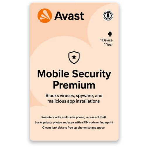 AVAST Licenta Antivirus Avast Mobile Security Premium, 1 Telefon, 1 An