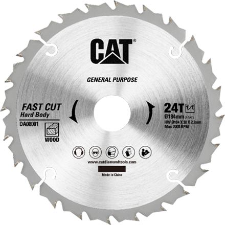 CAT Panza fierastrau circular CAT DA08001, 185 mm, pentru taiere longitudinala si transversala, Argintiu