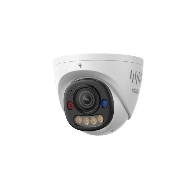 Camera supraveghere IP Dome cu iluminare duala Imou IPC-PS8H-8P0, 8 MP, 2.8 mm, IR/lumina alba 30 m, alarma audio si vizuala, microfon si difuzor, AOR, slot card, PoE, IP67