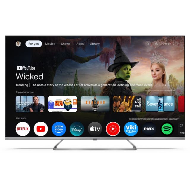 Sharp Televizor Sharp 55JP7265E 55 (139cm), Smart TV, 4K Ultra HD, QLED MiniLED, Google TV, Negru