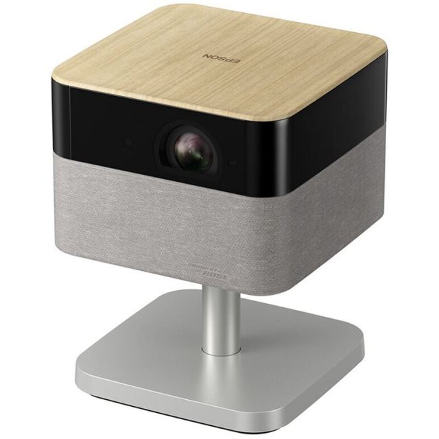 Epson Videoproiector Epson EF-72, 3LCD, 4K Pro UHD, 1000 ANSI lumeni, HDR10, HLG, Wi-Fi, Google TV, Argintiu / Stejar