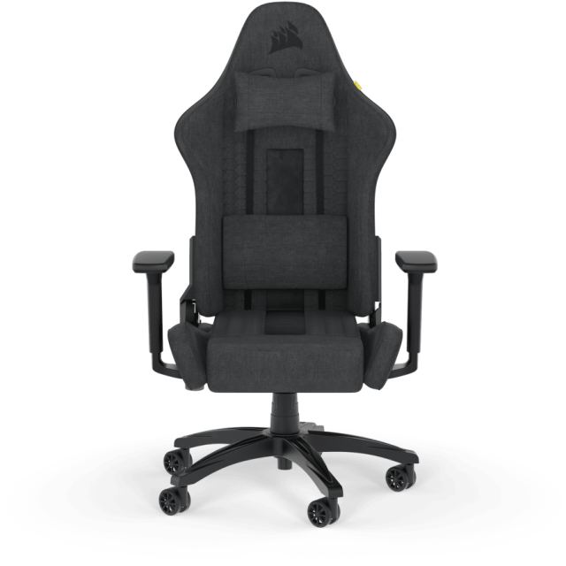 CORSAIR Scaun Gaming Corsair TC100 RELAXED, Textil, tetiera, Gri - Negru