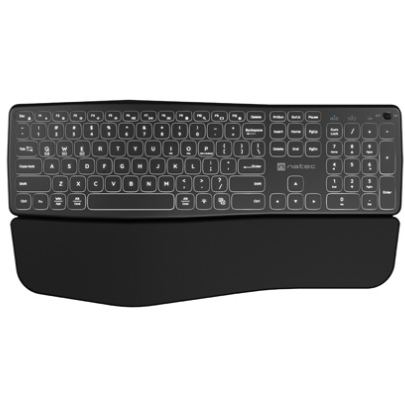 natec Tastatura Natec by Genesis PORIFERA, Wireless/Bluetooth, USB 2.4GHZ, Negru
