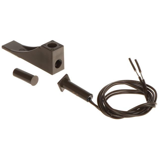 Contact magnetic cu suport Satel B-21 BR, incastrat, NO, maro
