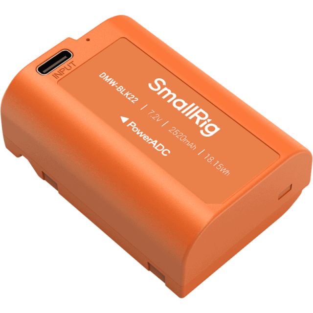 SmallRig Acumulator SmallRig DMW-BLK22 USB-C Reincarcabil (Portocalie) 4979