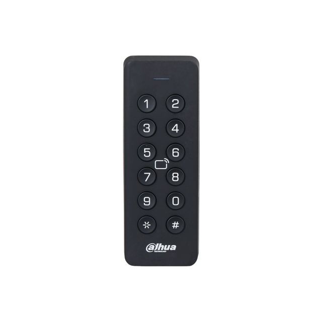 Cititor control acces de exterior Dahua ASR2101H, 13.56 Mhz, IC card/cod PIN, RS-485/Wiegand, tamper