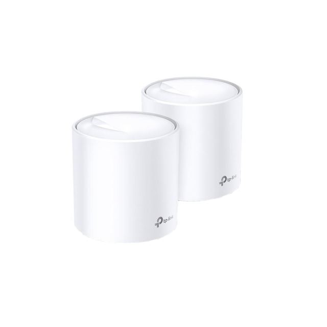 Sistem Mesh Gigabit Dual-Band TP-Link DECO X60(2-PACK), 2 porturi, 2.4/5.0 GHz, 2402 Mbps, 465 M, WiFi6