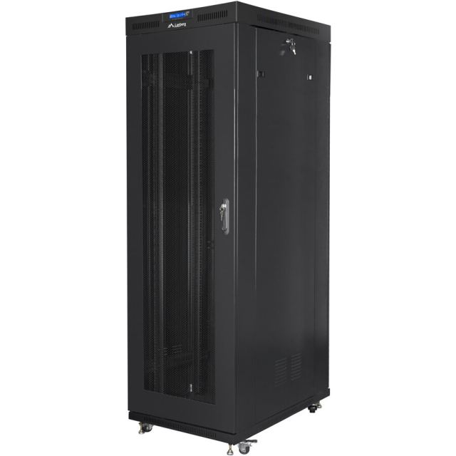 LANBERG Cabinet Lanberg Rack 19 instalare pe podea 42U/800x1000, cu usa perforata, LCD V2, Negru