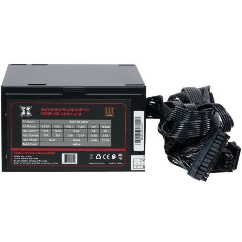 Serioux Sursa alimentare Serioux Energy SRXP-650, 650 W, 80 Plus Bronze, Negru