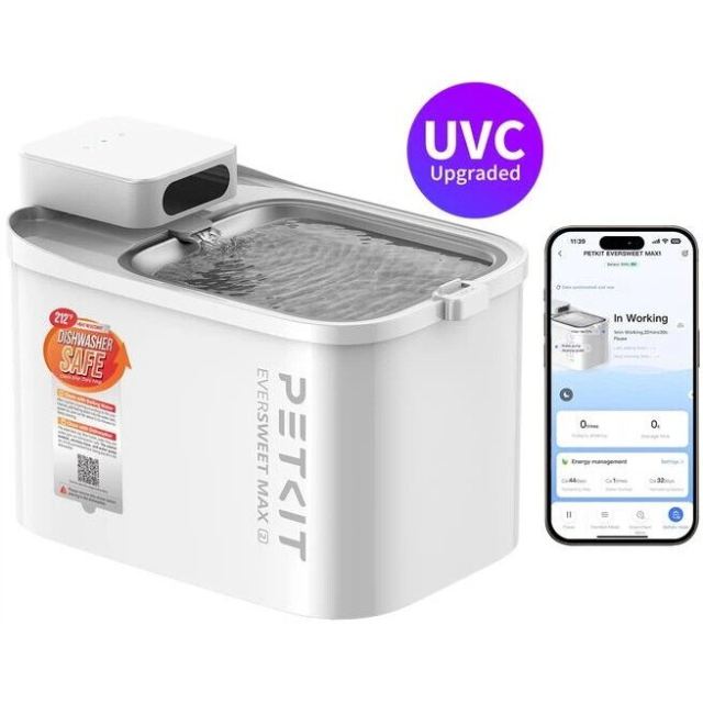PETKIT Fantana de apa pentru animale de companie Petkit EverSweet Max 2 (UVC), Alb