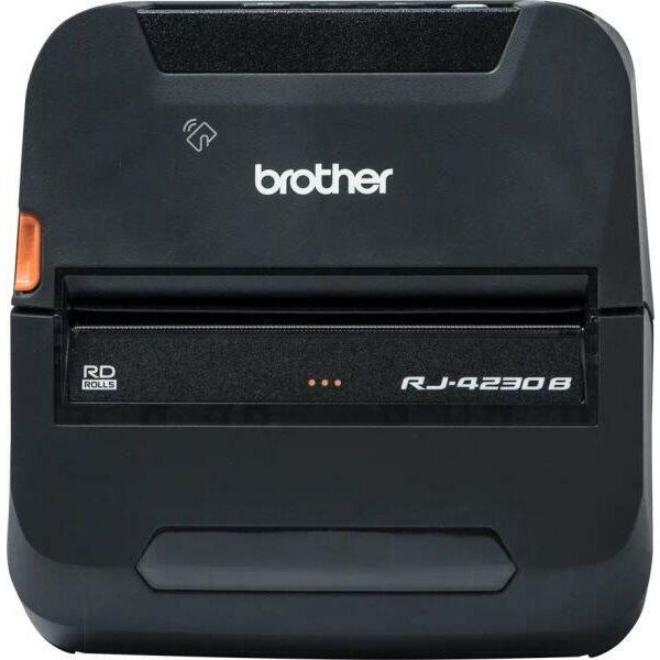 brother Imprimanta de etichete Brother RJ4230BL, Imprimare termica directa 203 x 203 DPI 127 mm/sec Cu fir si fara fir Bluetooth, Negru