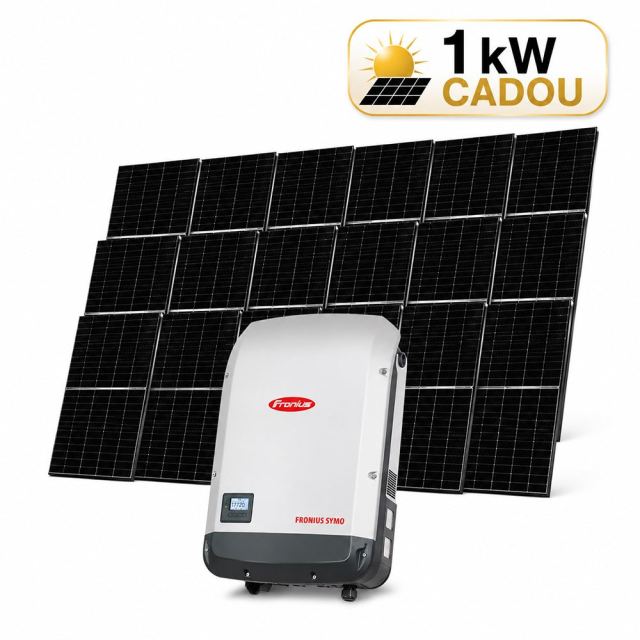 Sistem fotovoltaic 8kW (7 + 1 kW CADOU), invertor trifazat On Grid si 18 panouri Canadian Solar N-Type TOPCon, monocristalin, 460 Wp, 144 celule, rama neagra
