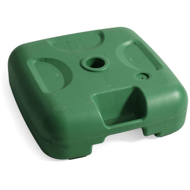 Generic Suport umbrela terasa, plastic, 47 x 47 cm, H 15 cm, Verde