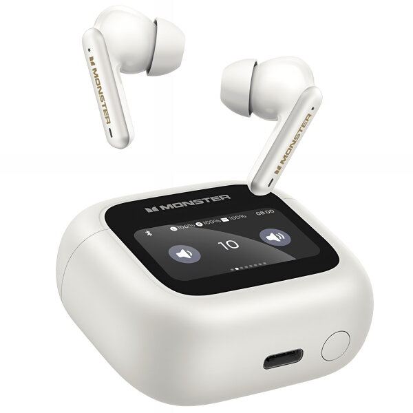 MONSTER Casti True Wireless Monster TH300, Bluetooth, Alb