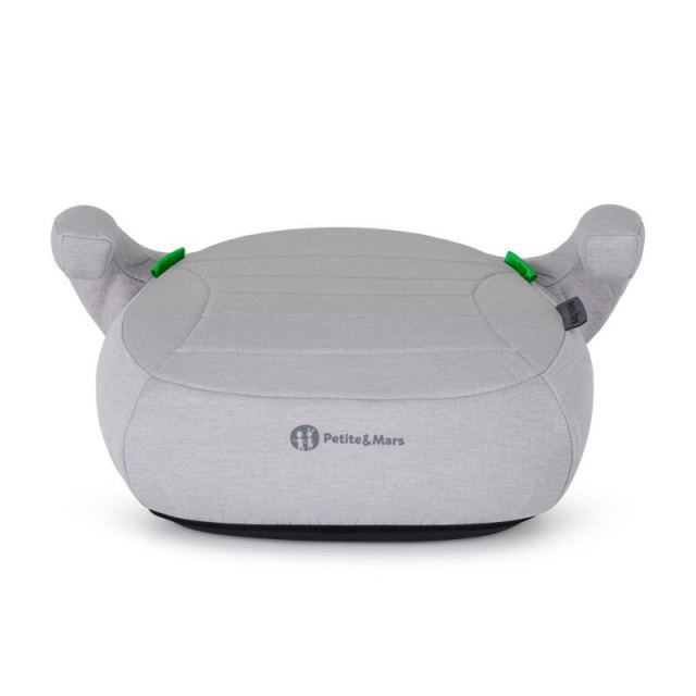 Inaltator auto pentru copii PetiteMars Zuno Gri i-Size, 125-150 cm, 22-36 kg, forma ergonomica, husa detasabila