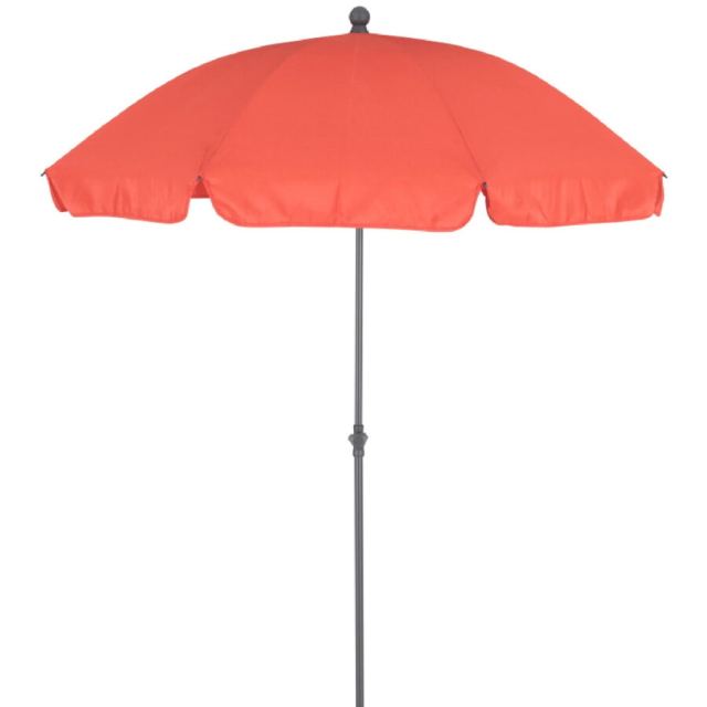 Naterial Umbrela plaja, otel/poliester, Ø 177 cm, H 228 cm, Rosu