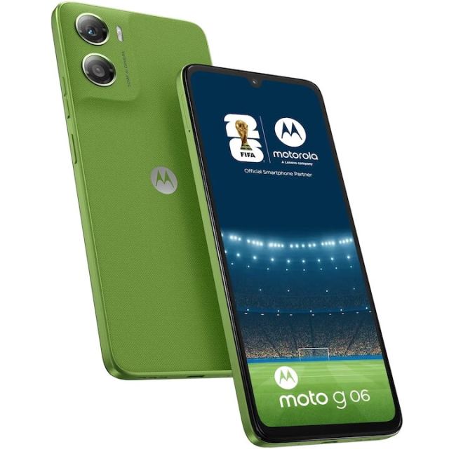 Motorola Telefon mobil Motorola Moto G06, procesor Mediatek Helio G81 Extreme, Dual SIM, ecran 6.88 inch, 4GB RAM, 64GB, Android 15, Verde