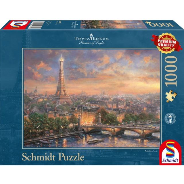 Schmidt Puzzle Schmidt - Thomas Kinkade: Paris, orasul iubirii, 1000 piese