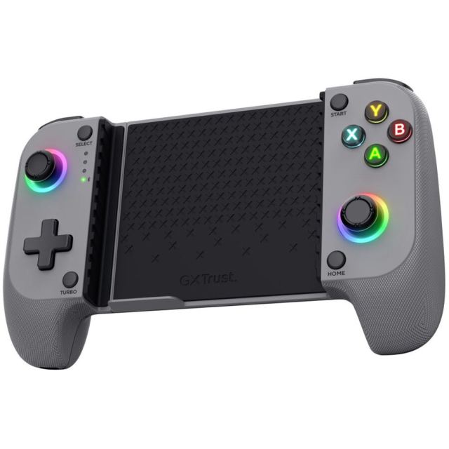 Trust Controler de jocuri wireless Trust GXT 735G Mylox, USB Type-C/Bluetooth, joystick analog, pentru Android/iOS, Gri