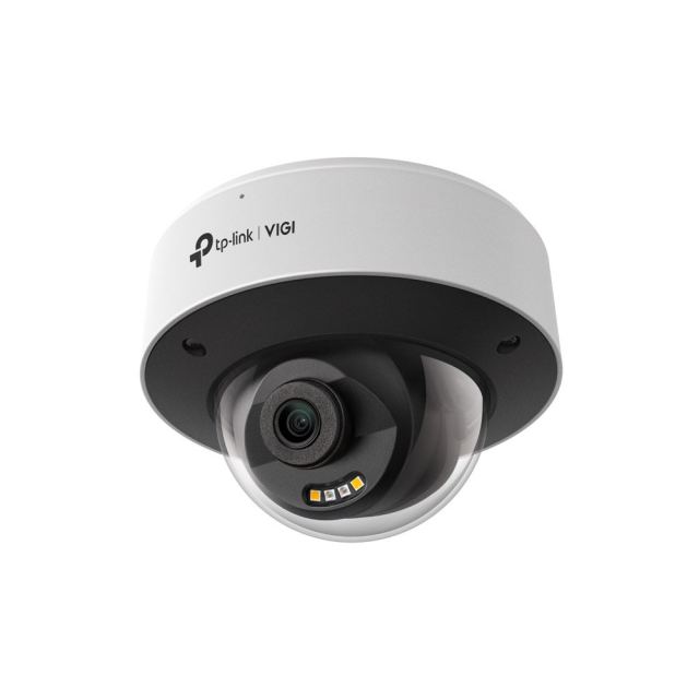Camera supraveghere exterior IP Dome cu iluminare duala TP-Link VIGI InSight S285, 8 MP, 2.8 mm, IR/lumina alba 30 m, microfon si difuzor, slot card, PoE