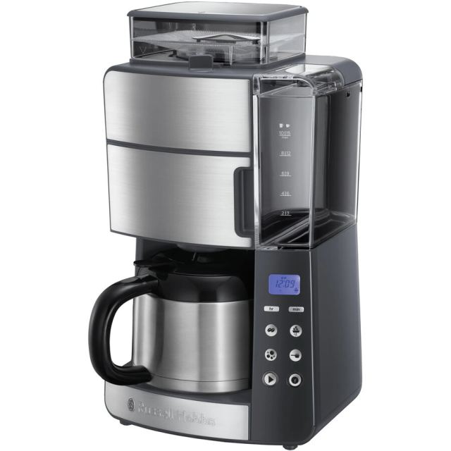 Russell&nbsp;hobbs Cafetiera Russell Hobbs Grind & Brew Thermal 25620-56, 1000 W, 1.25 l, 250 g, Rasnita ajustabila, Selector aroma, Carafa Termala, Inox/Negru