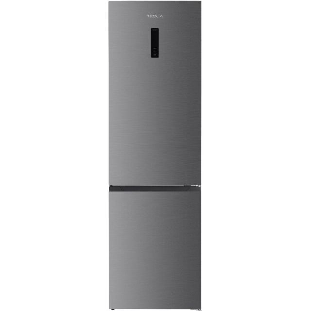 TESLA Combina frigorifica Tesla RC3800FHXC, 377 L, Clasa C, Total No Frost, Inverter, Multi Air Flow, Control electronic, 200 cm, Inox