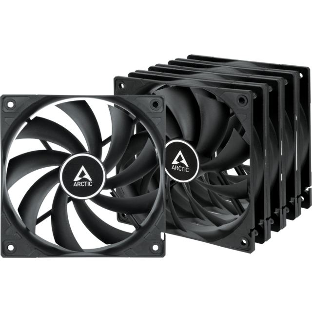 Arctic Ventilator ARCTIC F12 Value Pack Black, 120mm