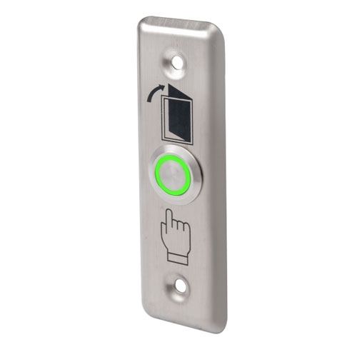 Buton de iesire PBK-811A(LED)-gn/bl/rd, LED, ingropat, otel inoxidabil