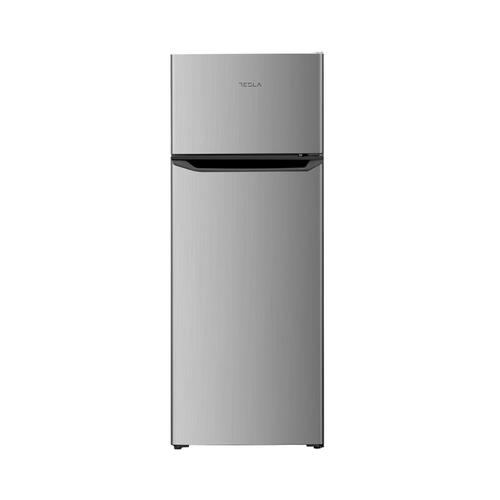 Frigider cu doua usi Tesla RD2101HSE, 206L, Clasa E, iluminare LED, H 143 cm (Argintiu)