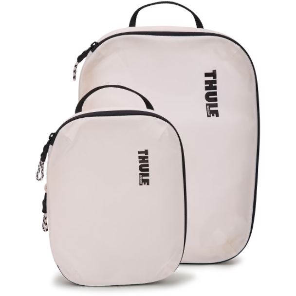 Thule Set Organizatoare Bagaje Thule Compression Cube Set, Nylon, Fermoar Compresie Durabil, pentru Optimizare Spatiu, Alb