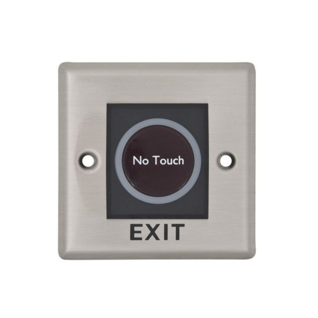 Buton cerere iesire cu LED de stare K2-1, infrarosu, inox, 500000 actionari