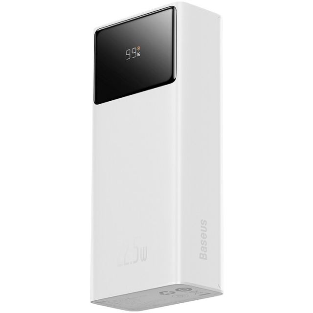 BASEUS Acumulator extern Baseus EnerFill FP41 30.000 mAh, 22.5W, 1x USB-C, 2x USB-A, Alb