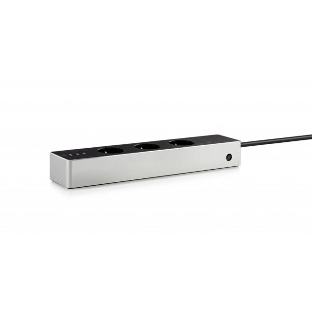 EVE Prelungitor inteligent Eve Energy Strip, 3 prize, Wi-Fi, compatibil Apple Home Kit, Negru-Gri