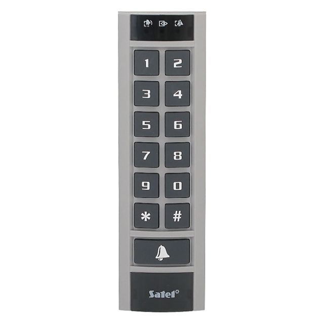 Tastatura LED de partitie cu cititor de proximitate Satel INT-SCR-BL, iesire yala electrica, monitorizare usa, buzzer