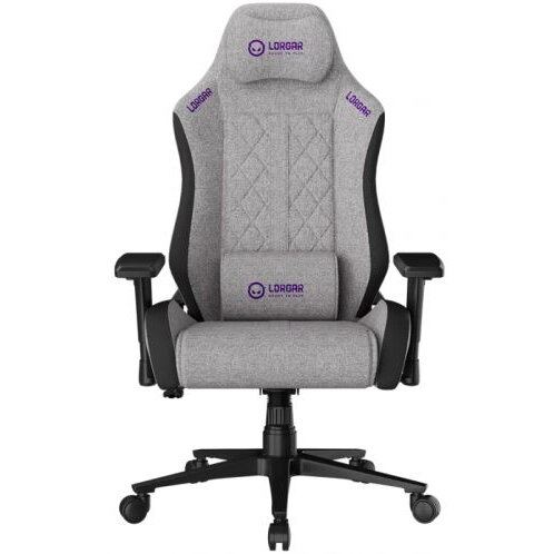 LORGAR Scaun gaming Lorgar CHA41, Gri, cotiere reglabile 3D, suporta 150 kg, LRG-CHA41-GY