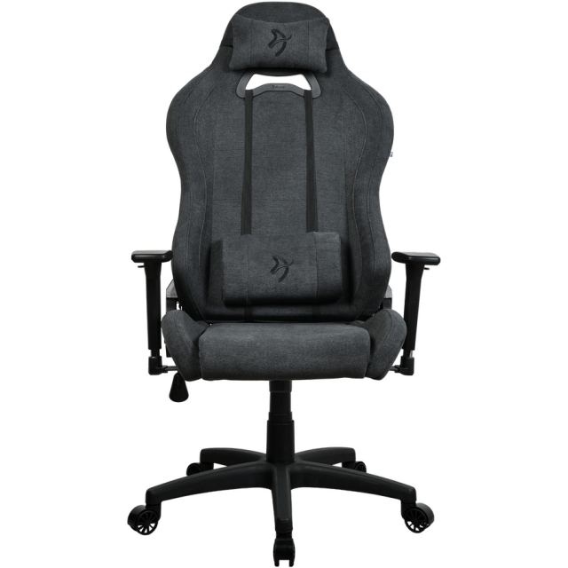 AROZZI Scaun Gaming Arozzi Toretta SoftFabric, Tetiera, Ajustabil, max. 120kg, Negru/Gri