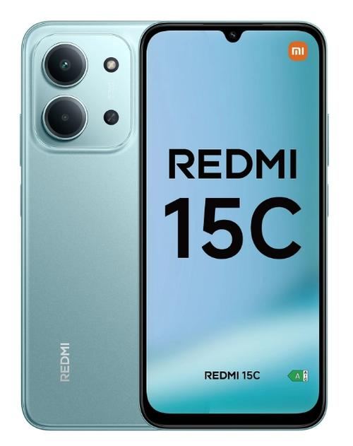 Telefon Mobil Xiaomi Redmi 15C 4G, Procesor Mediatek Helio G81 Ultra Octa-Core, IPS LCD 6.9inch, 4GB RAM, 128GB Flash, Camera Duala 50 MP + QVGA, Wi-Fi, 4G, Dual Sim, Android (Verde)