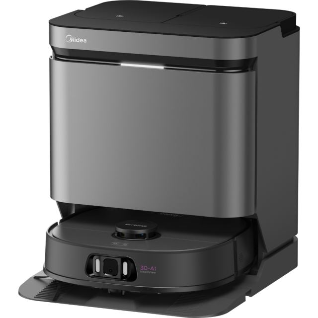 Midea Aspirator robot Midea V15, rezervor 3l, uscat si umed, senzor LiDAR, autonomie 200-240 minute, 16200 Pa, Negru