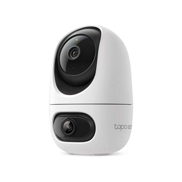 Camera supraveghere interior wireless WiFi rotativa cu lentila duala TP-Link TAPO C245D, 2K, vedere nocturna 12 m, detectie cu AI, microfon si difuzor, detectie plans bebelusi / animale de companie / vehicule / oameni, auto tracking