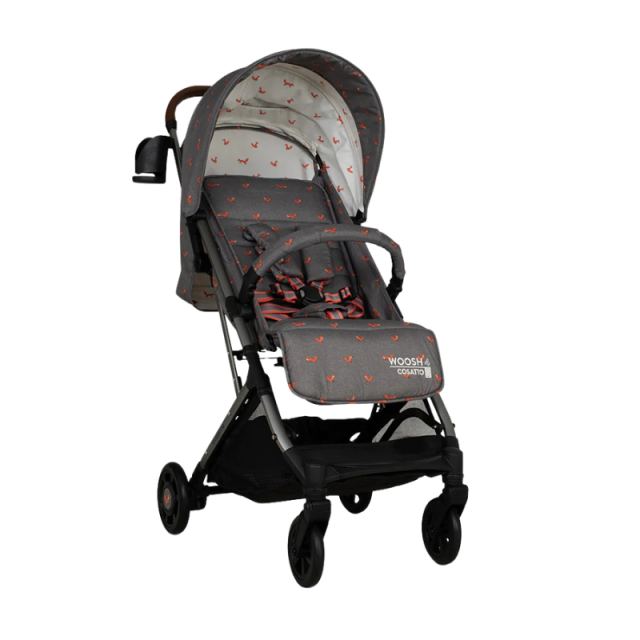 Carucior pentru copii Cosatto Woosh 4 Foxling 0-25 kg, Sistem Troller, Material Ecologic, Suport pahar, Husa de ploaie