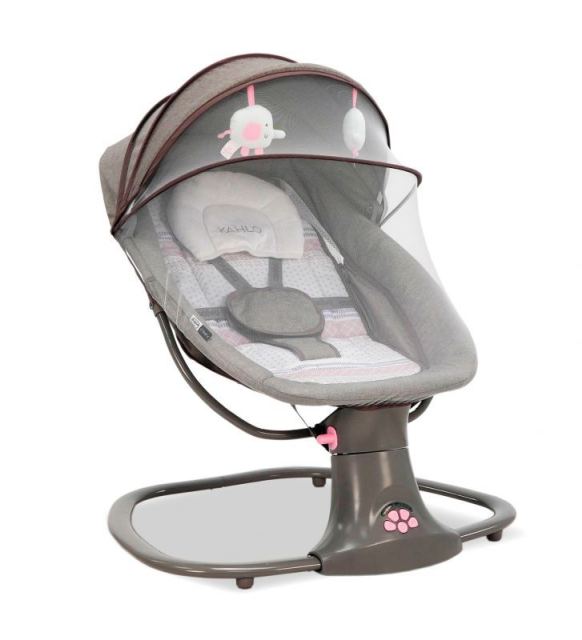 Balansoar electric Khalo, bluetooth, telecomanda, centura siguranta, timer oprire automata, spatar reglabil, 67 x 51 x 62 cm