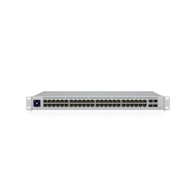 Switch rackabil Gigabit Ubiquiti UniFi USW-48, 48 porturi, 4x SFP, 52 Gbit/s, Layer 2, cu management