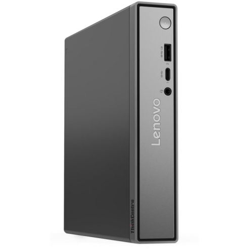 Lenovo Sistem desktop, Mini PC Lenovo ThinkCentre Neo 55q Gen 6, Procesor AMD Ryzen 5 220, RAM 16GB, SSD 1TB, AMD Radeon 740M Graphics, Windows 11 Pro, Gri